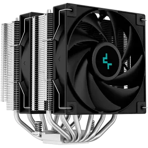 DeepCool AG620, CPU Air Cooler, 2x120mm PWM Fan, TDP 260W, 6 Heatpipes, LGA2066/2011-v3/2011/1700/1200/115x, AMD AM5/AM4, 129x136x157 mm(LxWxH), 2Y, R-AG620-BKNNMN-G-1