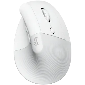 LOGITECH Lift for MAC Vertical Ergonomic Mouse - OFF-WHITE/PALE GREY