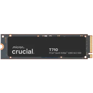 CRUCIAL T710 4TB PCIe Gen5 NVMe M.2 2280 SSD up to 14500 MB/s read and 13800 MB/s write
