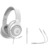 LORGAR Noah 101, Gaming headset with microphone, 3.5mm jack connection, cable length 2m, foldable design, PU leather ear pads, size: 185*195*80mm, 0.245kg, white