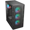 COUGAR AIRFACE PURE RGB PC Case, Mid Tower, Black
