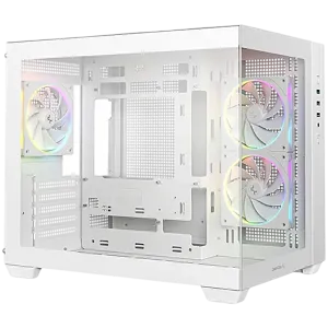 DeepCool CG330-3F WH, Mid Tower, Mini-ITX/Micro-ATX(Rear Connector), 1xUSB3.0, 2xUSB2.0, 1xAudio, 3x120mm Pre-Installed ARGB Fans, Tempered Glass, Mesh Panel, White, R-CG330-WHNGM3-G