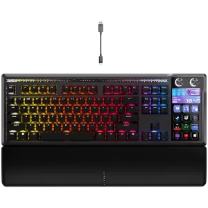 CORSAIR GALLEON 100 SD RGB Mechanical Gaming Keyboard, Backlit RGB LED, CORSAIR MLX Pulse, Black, Black PBT Keycaps CORSAIR GALLEON 100 SD RGB Mechanical Gaming Keyboard, Backlit RGB LED, CORSAIR MLX Pulse, Black, Black PBT Keycaps