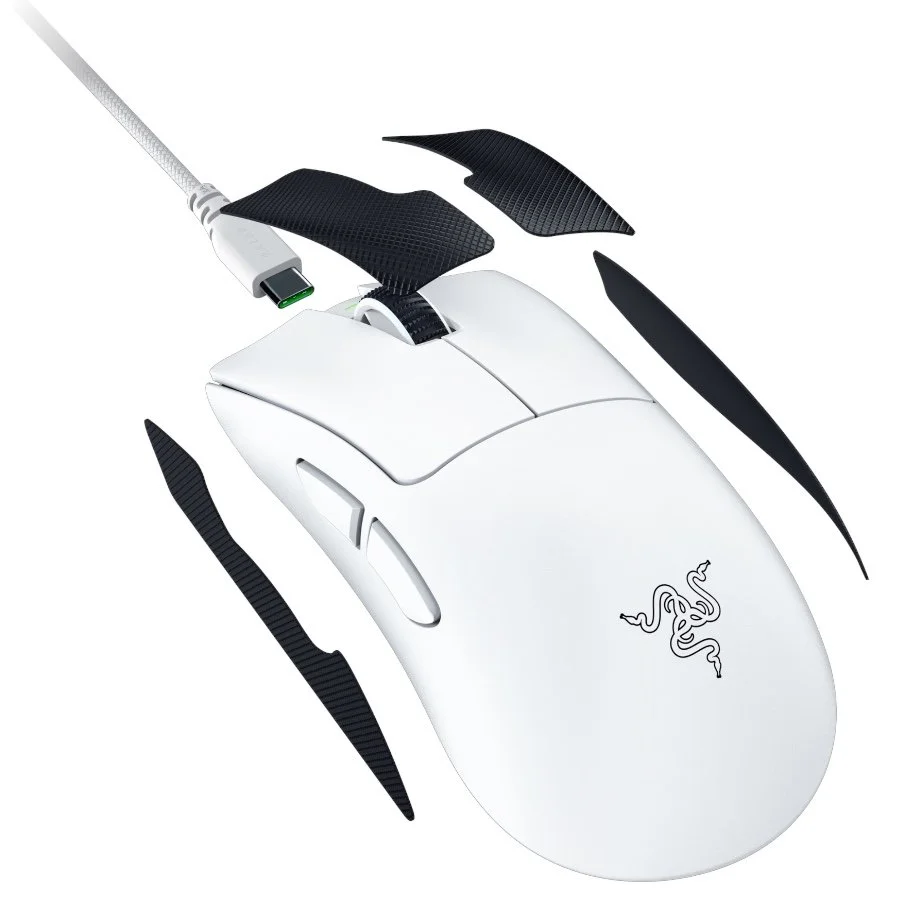 RAZER DeathAdder V4 Pro Gaming Mouse - White