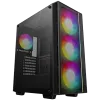 DeepCool MATREXX55 MESH V4 C, Mid Tower, Mini-ITX/Micro-ATX/ATX, 1xUSB3.0, 1x Type-C, 1xAudio, LED Button, 3x140mm ARGB Fans, 1x120mm ARGB Fan, ARGB LED Strip, Tempered Glass, Mesh Panel, Black, R-MATREXX55-BCAGA4-G-4