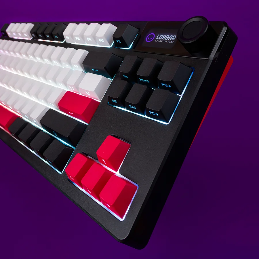 LORGAR KBP70TKLW, Wireless TKL Mechanical Gaming Keyboard Pro, Black/yellow, EN layout LORGAR KBP70TKLW, Wireless TKL Mechanical Gaming Keyboard Pro, Black/yellow, EN layout