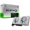 MSI Video Card NVIDIA GeForce RTX 5060 Ti 8G VENTUS 2X OC WHITE PLUS, 8GB GDDR7, 128-bit, 2617 MHz Boost, 4608 CUDA Cores, PCIe 5.0 (x8), 3x DP 2.1b, HDMI 2.1b, RAY TRACING, Dual Fan, 180W TDP, 8-pin PCIe Power, G-SYNC, 2-Slot, 3Y