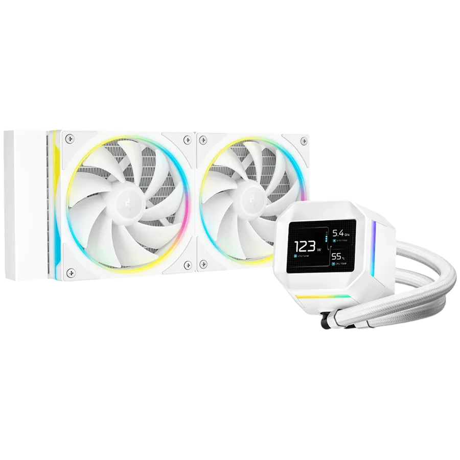 DeepCool LM240 WH, 240mm CPU Liquid Cooler, 2.4