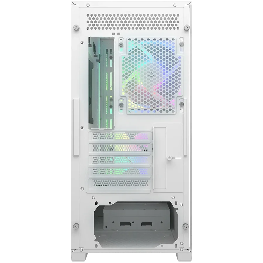 COUGAR MX600 Mini V2 RGB PC Case, Mini Tower, White
