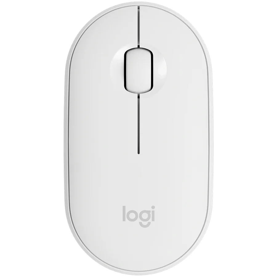 LOGITECH M350S Pebble 2 Bluetooth Mouse - TONAL WHITE
