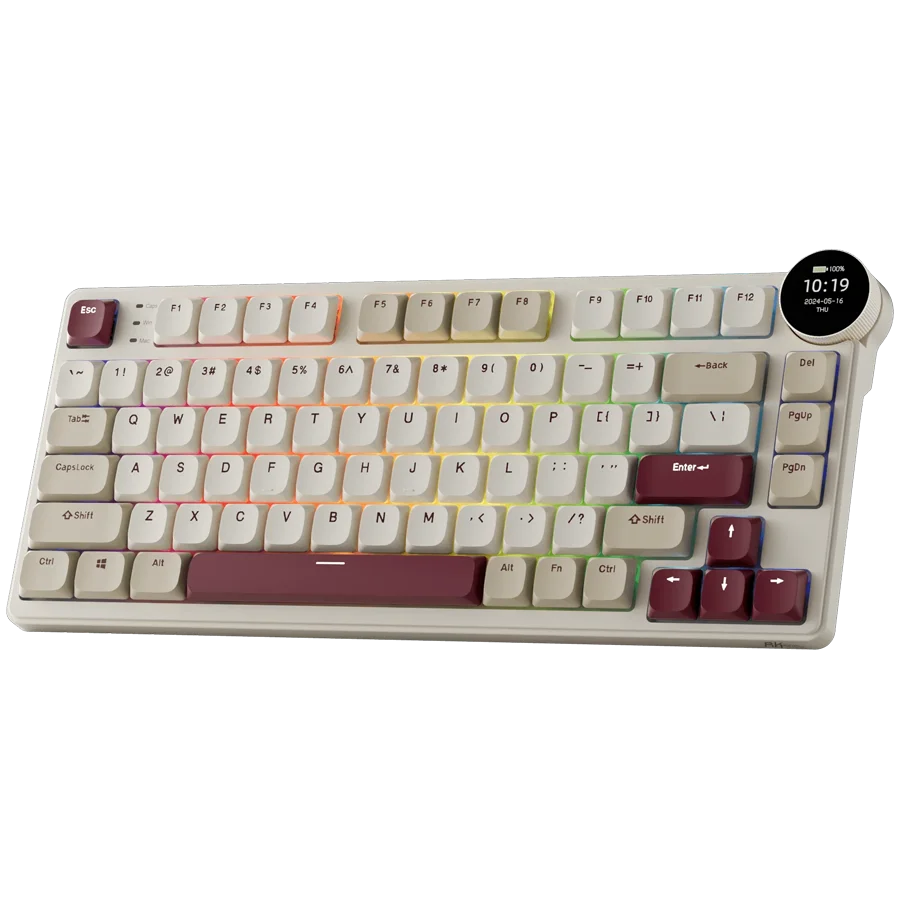 ROYAL KLUDGE RK N80 Rosy Clouds Gaming Keyboard Red switch