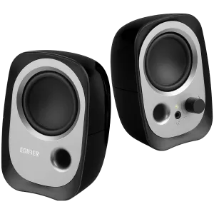 Edifier R12U 2.0 Audio System, USB, AUX, 2.25-inch Drivers, 4W (RMS), Volume Control, Black