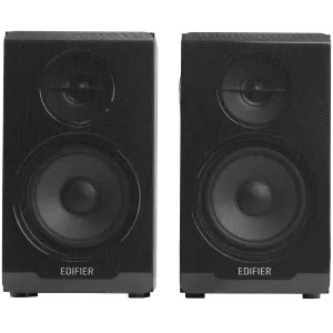 Edifier R33BT 2.0 Bookshelf Speakers, BT V5.0, AUX, 0.5-inch Tweeters, 3.5-inch Drivers, 10W (RMS), Control Buttons, Black