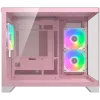 COUGAR FV150 Mini RGB PC Case, Mid tower, Pink