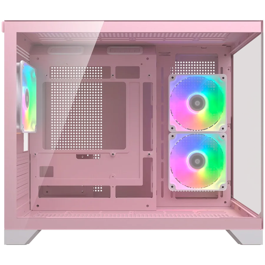 COUGAR FV150 Mini RGB PC Case, Mid tower, Pink