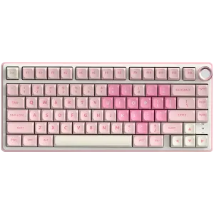ROYAL KLUDGE R75 Pink Melody Gaming Keyboard Cream switch