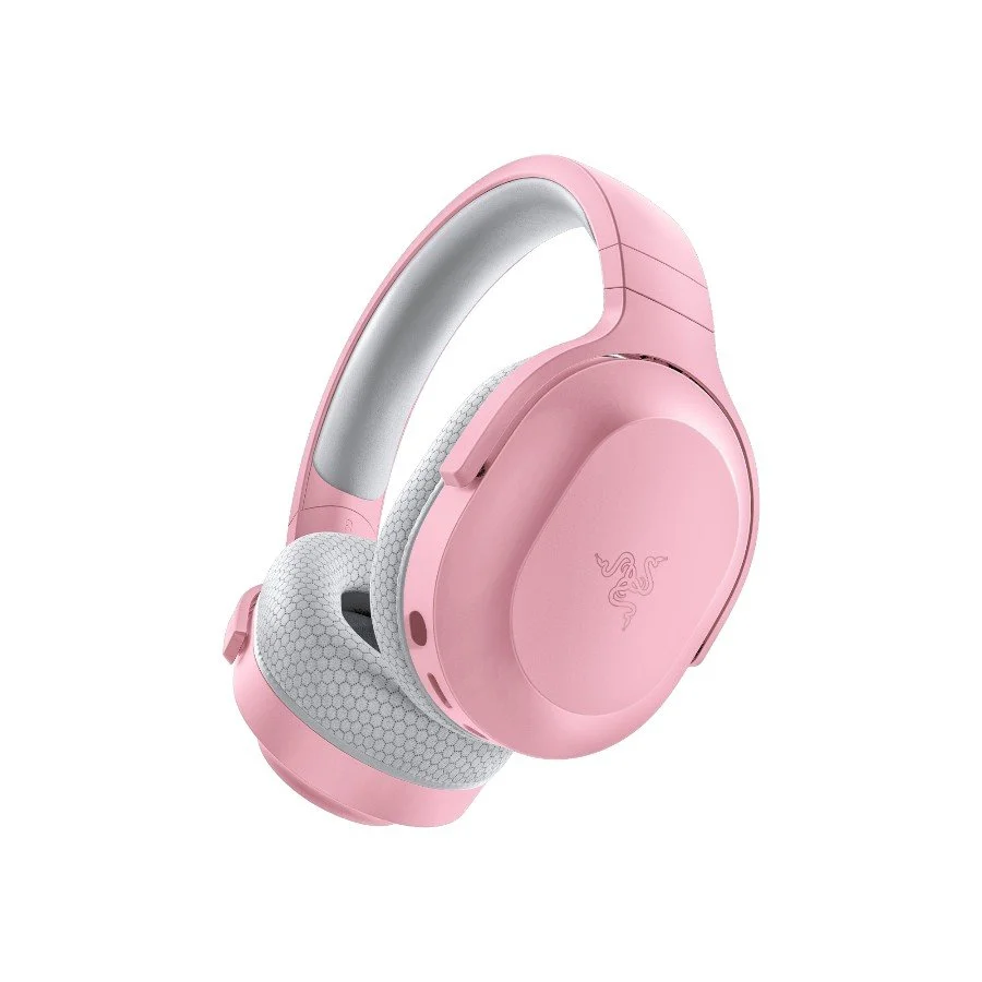 Razer Barracuda X Quartz Wireless Multi-platform Gaming and Mobile Headset, Razer TriForce 40mm Drivers, Detachable HyperClear Cardioid Mic, Ultra-soft FlowKnit mem foam, 7.1 audio, 50hrs, Dual Wireless, Type-C, Compatible PC, PlaySt, MD, Andr, iOs