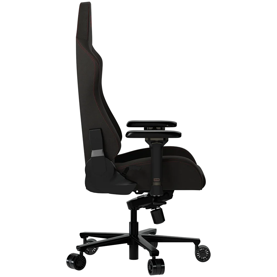 LORGAR Ace 422, Gaming chair, Anti-stain durable fabric, 1.8 mm metal frame, multiblock mechanism, 4D armrests, 5 Star aluminium base, Class-4 gas lift, 75mm PU casters, Black + red