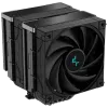 DeepCool AK620 Zero Dark, CPU Air Cooler, 1x120mm FK120 PWM FDB Fan, ARGB, 6 Heatpipes, Fluid Dynamic Bearing, LGA2066/2011-v3/2011/1700/1200/1151/1150/1155, AMD AM5/AM4, 3Y, R-AK620-BKNNMT-G-1