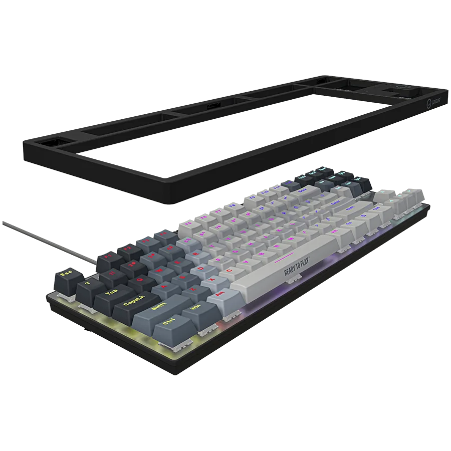 LORGAR Azar 514TKL, Wired RGB mechanical gaming keyboard, white, EN layout