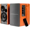 Edifier R1280T 2.0 Bookshelf Speakers, RCA, 0.5-inch Tweeters, 4-inch Drivers, 42W (RMS), Control Knobs and Remote Control, Brown