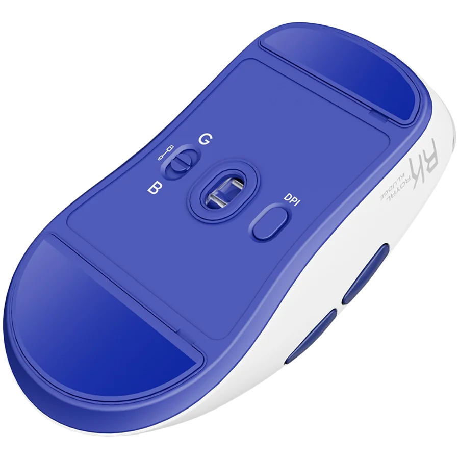 ROYAL KLUDGE M30 White Blue Gaming Mouse PAW 33111K