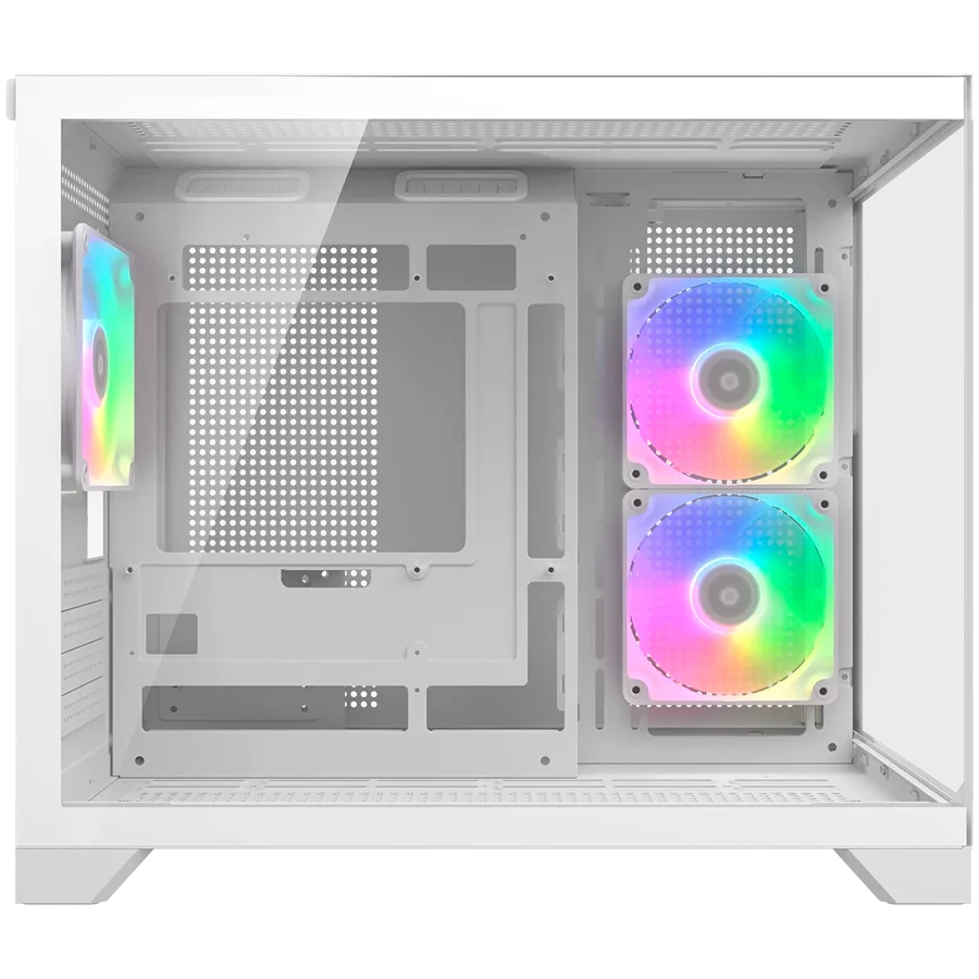 COUGAR FV150 Mini RGB PC Case, Mid tower, White