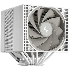 DeepCool ASSASSIN VC ELITE WH, CPU Air Cooler, 1x120mm + 1x140mm FDB Fans, Fan Speed Switch, Vapor Chamber, 7 Heatpipes, White, LGA20xx/1851/1700/1200/115x, AMD AM5/AM4, 144x147x164 mm(LxWxH), R-ASN4-WHNVNN-GJD, 6Y