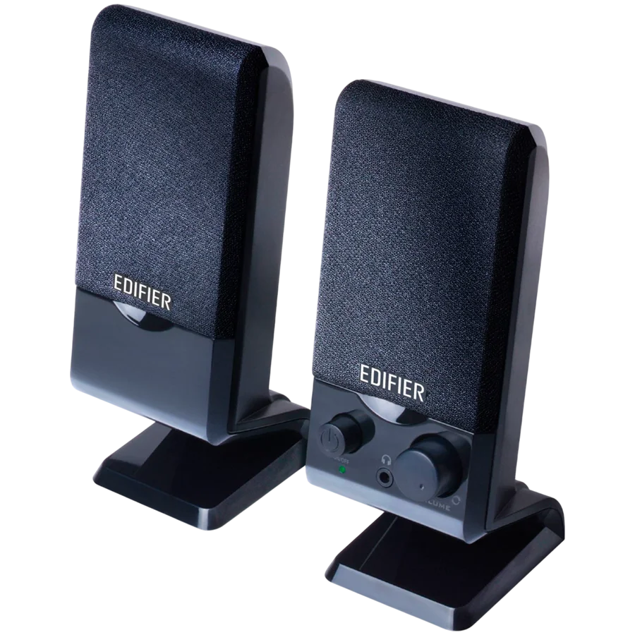 Edifier M1250 2.0 Audio System, USB, AUX, 1.2W (RMS), Volume Control, Black