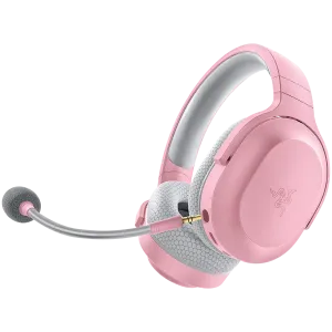 Razer Barracuda X Quartz Wireless Multi-platform Gaming and Mobile Headset, Razer TriForce 40mm Drivers, Detachable HyperClear Cardioid Mic, Ultra-soft FlowKnit mem foam, 7.1 audio, 50hrs, Dual Wireless, Type-C, Compatible PC, PlaySt, MD, Andr, iOs