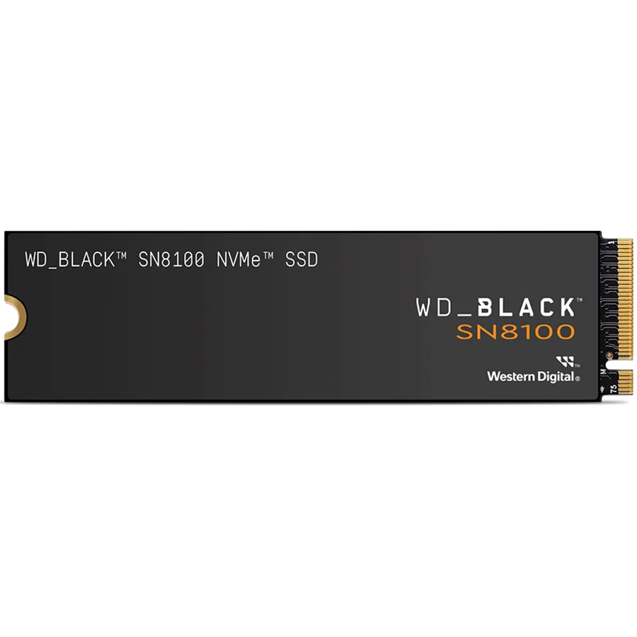 SSD POWERED BY SANDISK WD Black SN8100 2TB M.2 2280 PCIe Gen5 x4 NVMe, Read/Write: 14900/14000 MBps, IOPS 2300K/2400K, TBW: 1200
