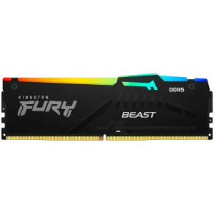 Kingston 64GB 5600MT/s DDR5 CL36 DIMM (Kit of 2) FURY Beast RGB