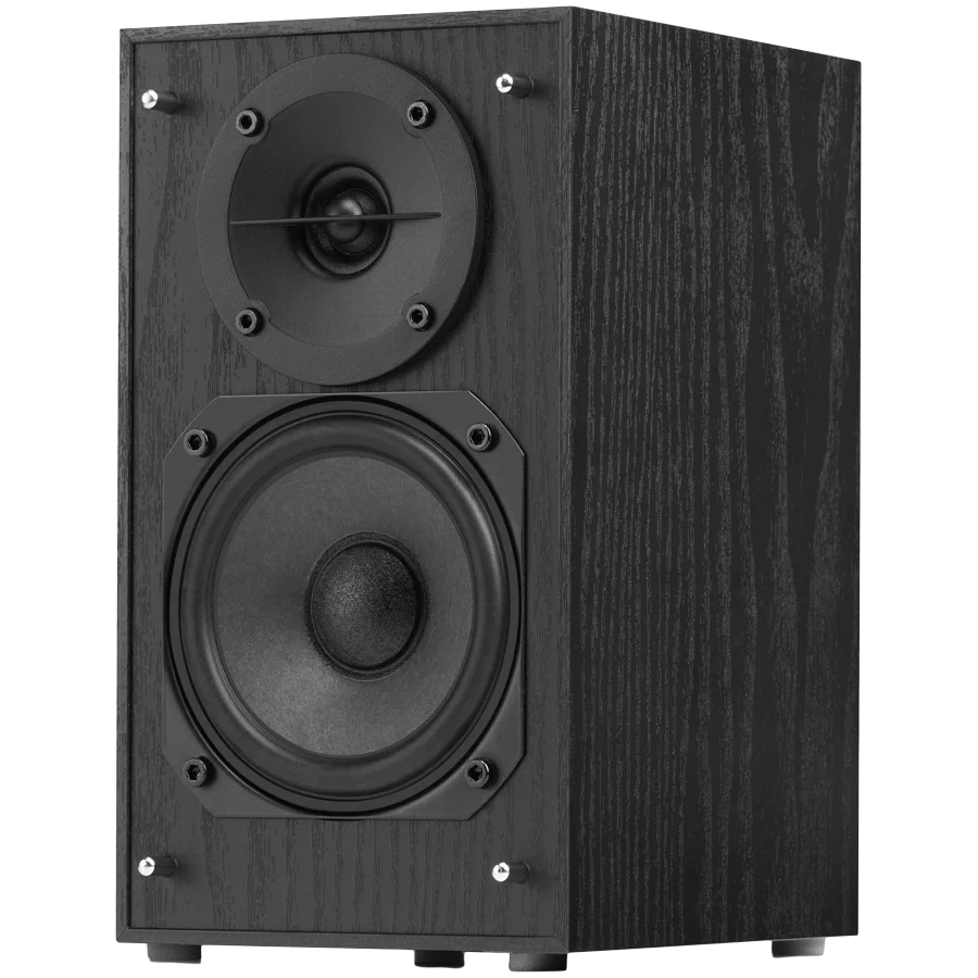 Edifier R33BT 2.0 Bookshelf Speakers, BT V5.0, AUX, 0.5-inch Tweeters, 3.5-inch Drivers, 10W (RMS), Control Buttons, Black