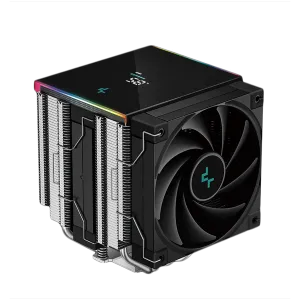 DeepCool AK620 DIGITAL SE, CPU Air Cooler, 2x120mm PWM Fans, 6 Heatpipes, Black, LGA2066/2011-v3/2011/1851/1700/1200/115x, AMD AM5/AM4, 129x138x161 mm(LxWxH), R-AK620-BKADMN-GJD, 3Y
