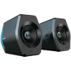 Edifier G2000 2.0 Audio System, BT V5.1, USB, AUX, 2.75-inch Drivers, RGB Lighting, 16W (RMS), Black