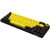 LORGAR KBP70MW, Wireless 65% Mechanical Gaming Keyboard Pro, Black/yellow, EN layout