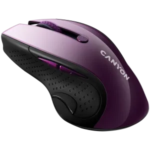 CANYON 2.4Ghz wireless mouse, optical tracking - blue LED, 6 buttons, DPI 1000/1200/1600, Purple pearl glossy