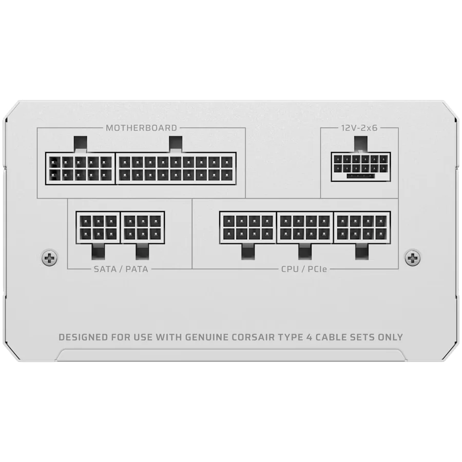 CORSAIR RM850e White, 850 Watt, Cybenetics Gold Certified, Fully Modular