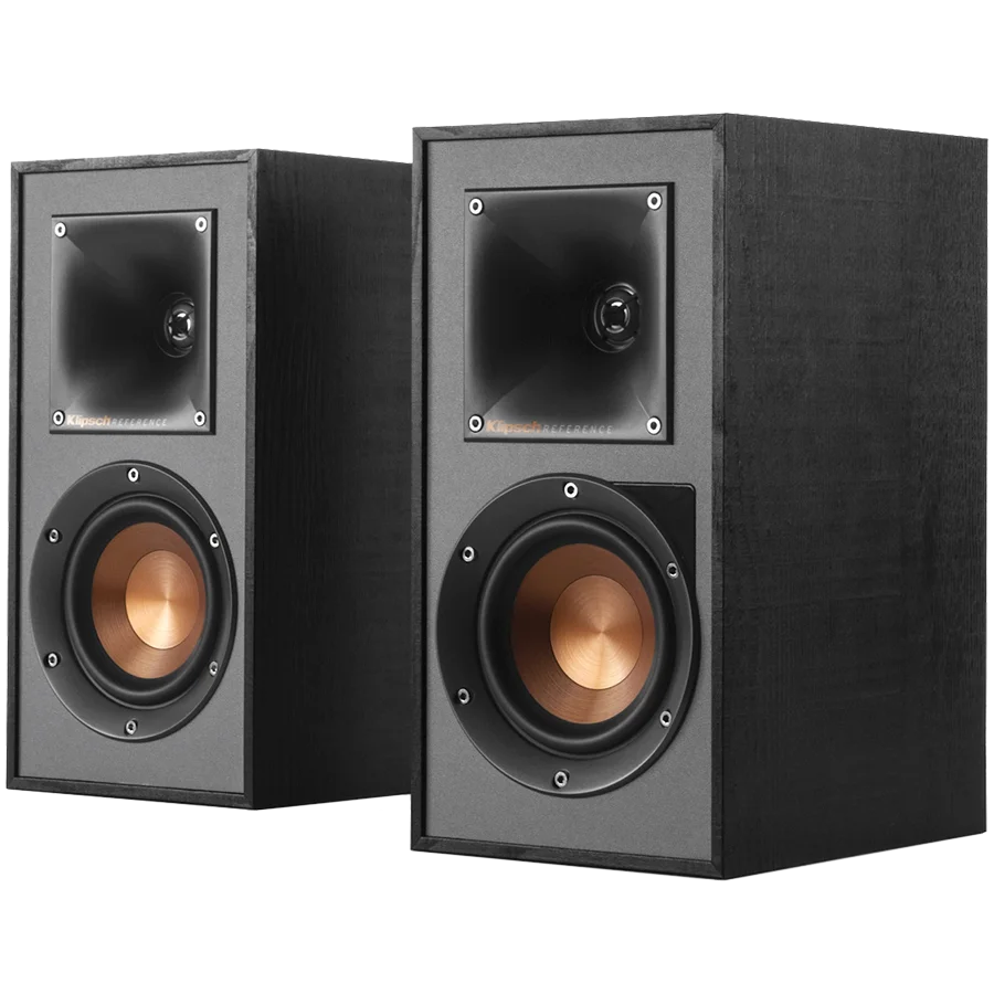 Klipsch Reference R-41PM Powered Bookshelf Speakers, Black, Pair Klipsch Reference R-41PM Powered Bookshelf Speakers, Black, Pair