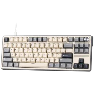ROYAL KLUDGE R87Pro Half Grey Gaming Keyboard Creamy switch