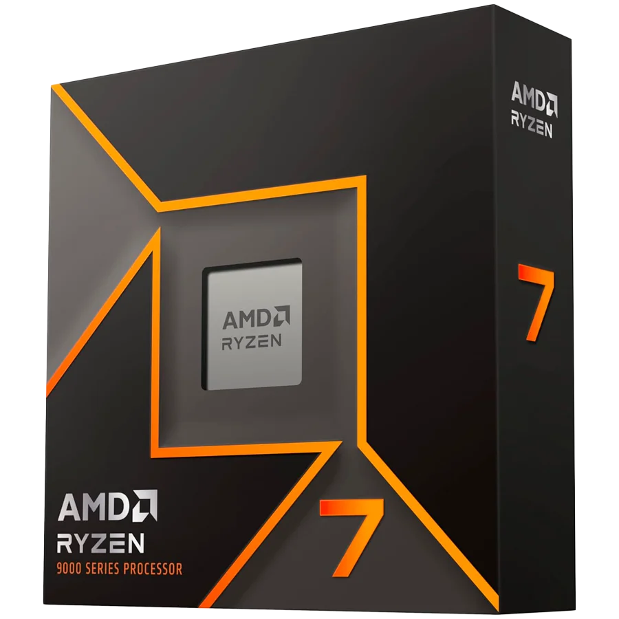 AMD CPU Desktop Ryzen 7 8C/16T 7700 (5.3GHz Max, 40MB,65W,AM5) box, with Radeon Graphics and Wraith Stealth Cooler