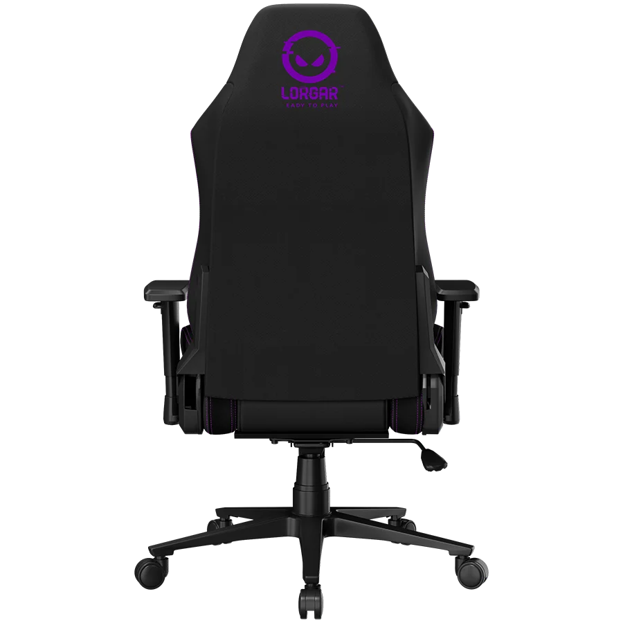 LORGAR CHA41, Ergonomic Gaming Chair Advanced, premium anti-stain fabric, Black/purple