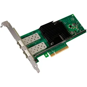 Intel Ethernet Converged Network Adapter X710-DA2, 10GbE/1GbE dual ports SFP+, PCI-E 3.0x8 (Low Profile and Full Height brackets included) bulk Intel Ethernet Converged Network Adapter X710-DA2, 10GbE/1GbE dual ports SFP+, PCI-E 3.0x8 (Low Profile and Full Height brackets included) bulk