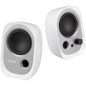 Edifier R12U 2.0 Audio System, USB, AUX, 2.25-inch Drivers, 4W (RMS), Volume Control, White
