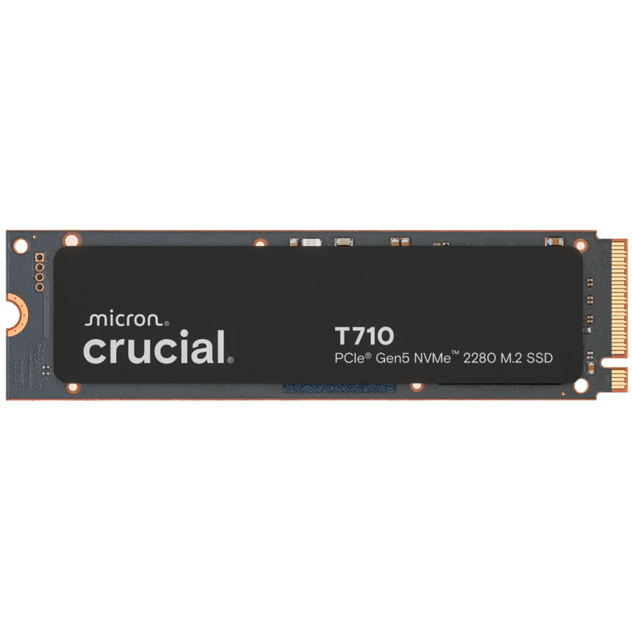 CRUCIAL T710 2TB PCIe Gen5 NVMe M.2 2280 SSD up to 14500 MB/s read and 13800 MB/s write