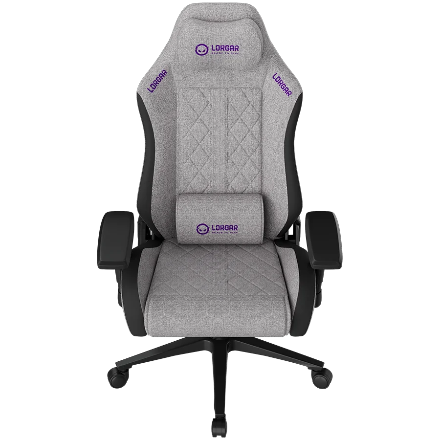 LORGAR CHA41, Ergonomic Gaming Chair Advanced, premium anti-stain fabric, Grey