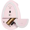 LOGITECH Lift Bluetooth Vertical Ergonomic Mouse - ROSE/DARK ROSE
