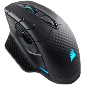 CORSAIR DARK CORE RGB PRO, Wireless FPS/MOBA with SLIPSTREAM, Black, Backlit RGB LED, 18000 DPI, Optical