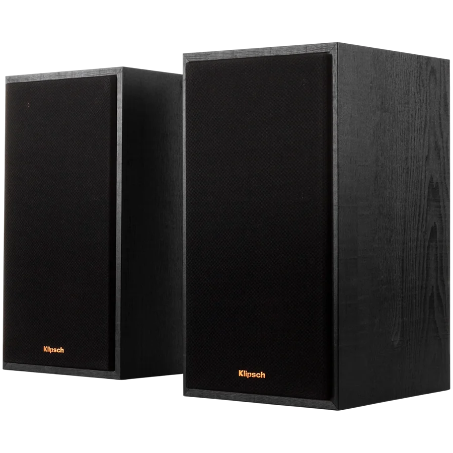 Klipsch Reference R-51PM Powered Bookshelf Speakers, Black, Pair