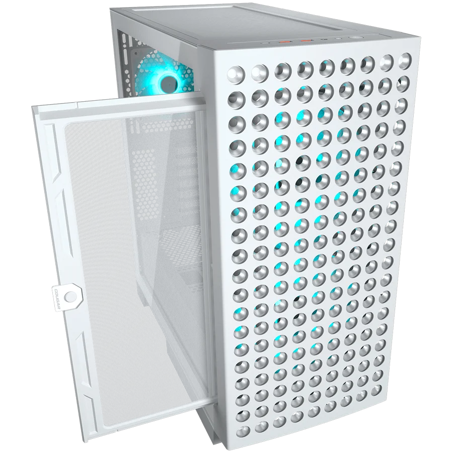 COUGAR AIRFACE ECO RGB PC Case, Mid Tower, White COUGAR AIRFACE ECO RGB PC Case, Mid Tower, White